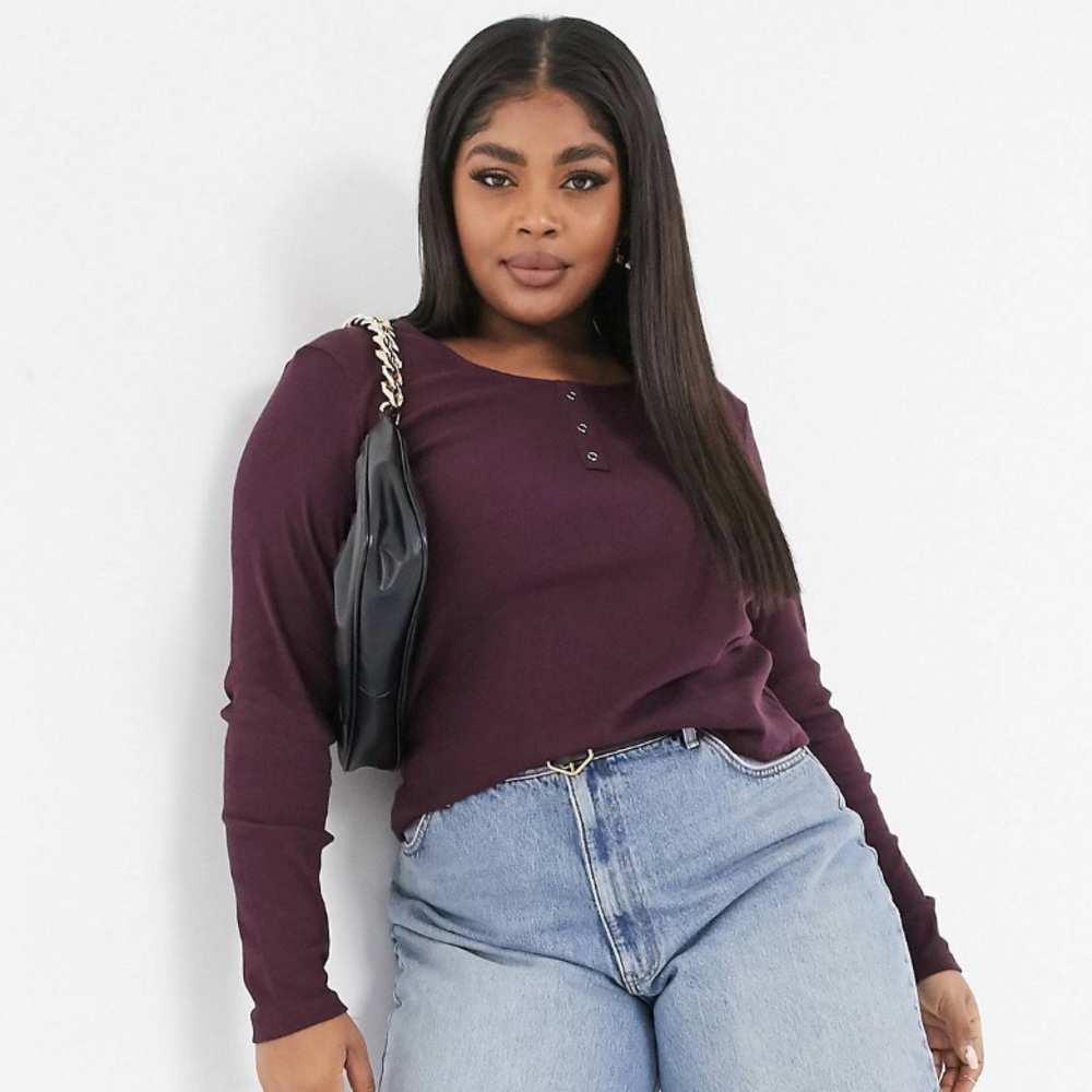 vero moda scoop neck ribbed top